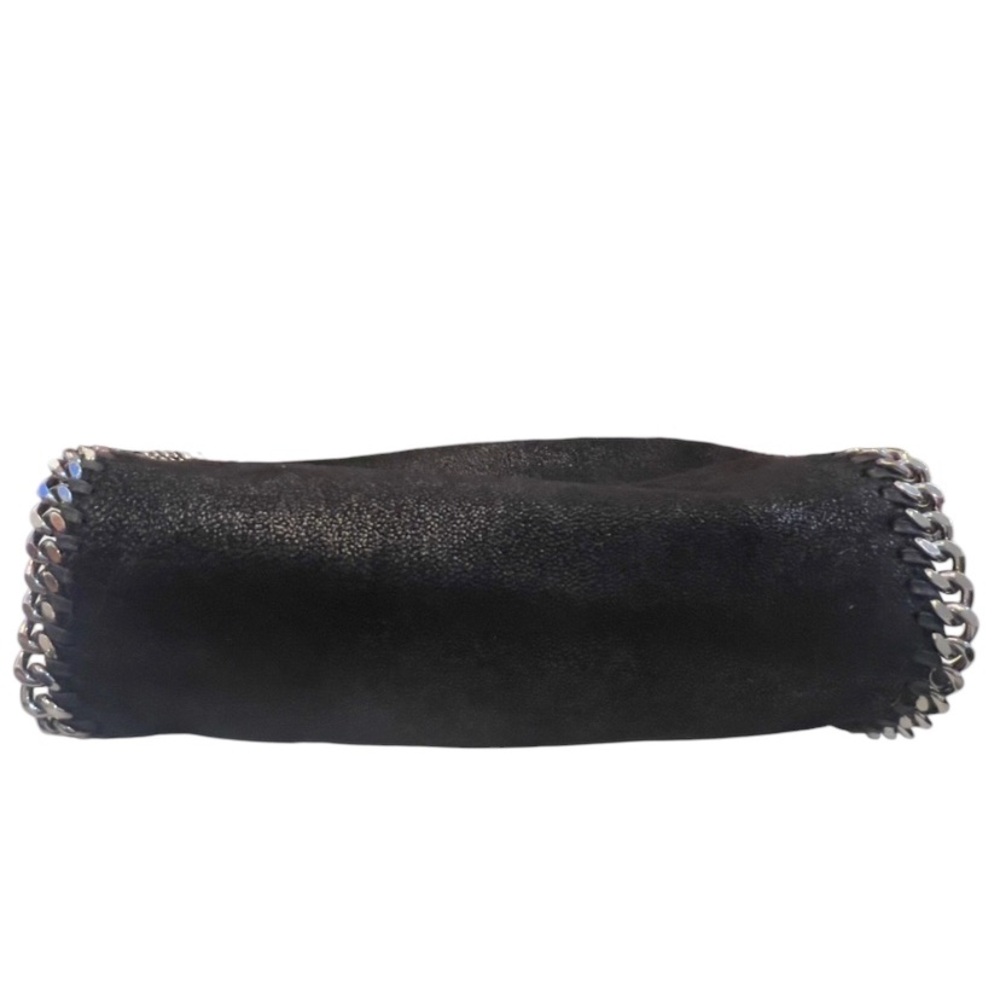 Stella McCartney Falabella Mini Faux Brushed Leather Black Edgy Chain Bag - Picture 13 of 16